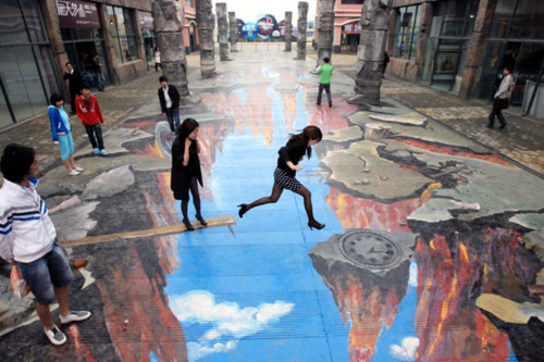 Mrs. of Mr.: Amazing 3D Sidewalk Chalk Art
