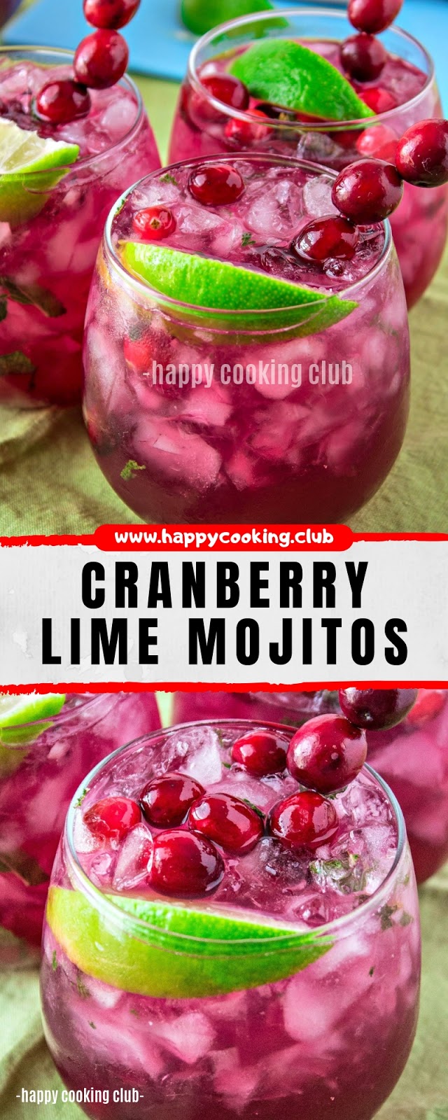 CRANBERRY LIME MOJITO