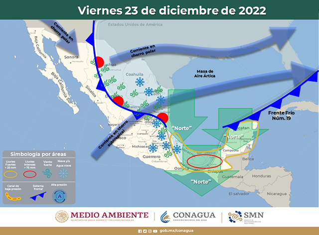 Pertinaz llovizna, viento y ambiente fresco en la víspera de Navidad