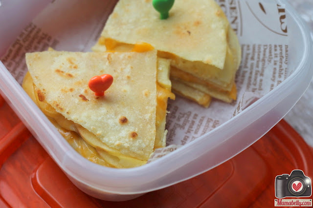 Apple & Cheese Quesadillas from MOMables.com - packed by mamabelly.com