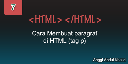 Cara Membuat Paragraf di HTML
