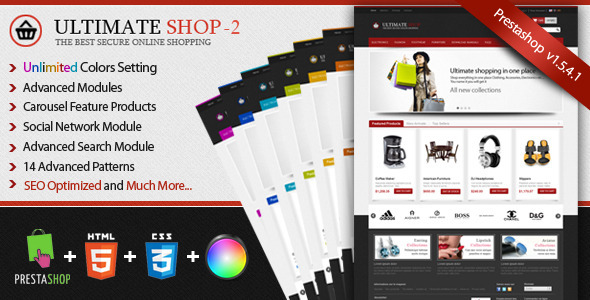 Ultimateshop Pro2 - Prestashop 1.5 Template - Shopping PrestaShop