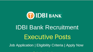 Specialist Cadre Officers Posts In IDBI Bank Recruitment 2019