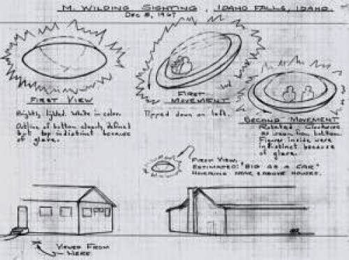 Sketches Of Strange Ufos Over Idaho And Michigan