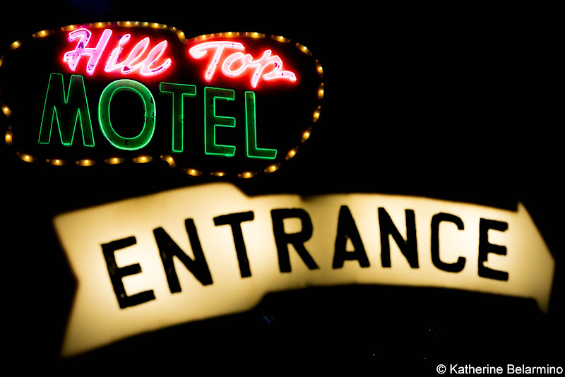 Hill Top Motel Neon Sign Route 66 Things to Do in Kingman Arizona