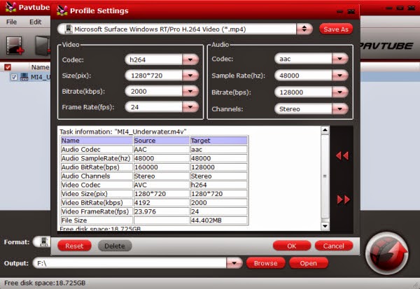 Suface Pro 3 Video Settings