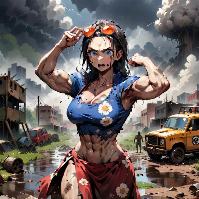 Anime One Piece - Nico Robin trở thành nữ lực sĩ vô cùng mạnh mẽ 26
