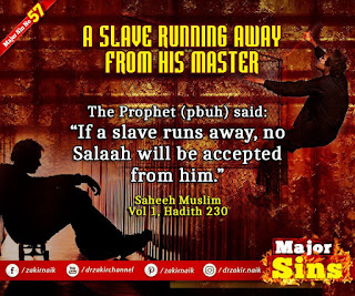 MAJOR SIN. 57.2. A SLAVE RUNNING AWAY FROM HIS MASTER