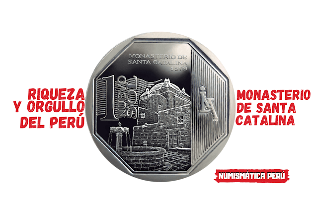 Moneda alusiva al Monasterio de Santa Catalina