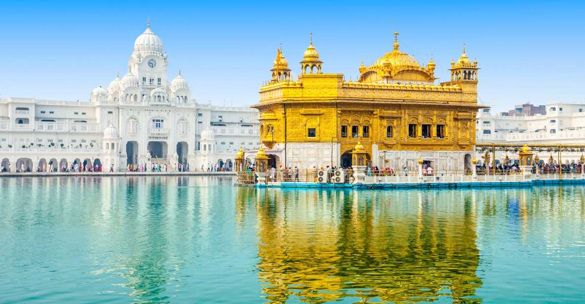Discover the divine beauty and cultural richness of the Golden Temple in Amritsar with our exclusive tour package.  🕌 Golden Temple: Immerse yourself in the spiritual aura of the Harmandir Sahib, famously known as the Golden Temple. Marvel at its breathtaking architecture, serene sarovar (pool), and the soul-soothing hymns echoing throughout the premises.  🌟 Wagah Border Ceremony: Witness the grandeur of the Wagah Border ceremony, a daily ritual of military pageantry and patriotism, showcasing the border closing ceremony between India and Pakistan.  🛋️ Jallianwala Bagh: Pay homage to the martyrs of the Jallianwala Bagh massacre, a poignant reminder of India's struggle for independence.  ✨ Highlights:  Guided tour led by experienced and knowledgeable local guides. Comfortable transportation ensuring a hassle-free journey. Flexible booking options tailored to your schedule. Authentic local cuisine tasting experience. Book your Amritsar Golden Temple Tour now and embark on a journey of spirituality, history, and cultural immersion. Call/WhatsApp us at +91-8000999660 to secure your spot and create unforgettable memories in the heart of Punjab. 🙏🌟