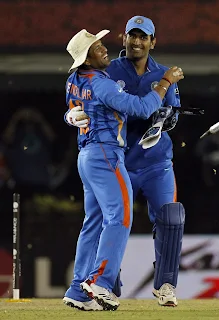 tendulkar and dhoni