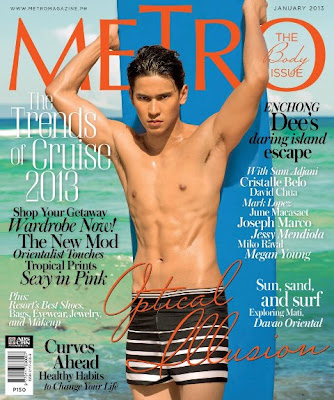 Enchong Dee Covers METRO January 2013 issue