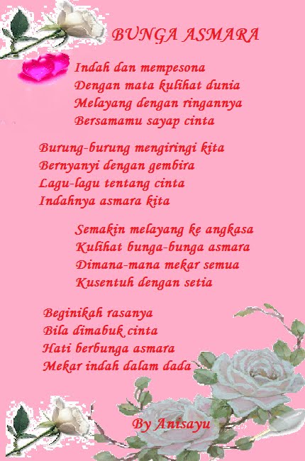  PUISI  CINTA BY ANISAYU Bunga  Asmara