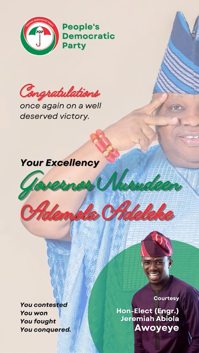 Congratulations to the Governor of the masses.