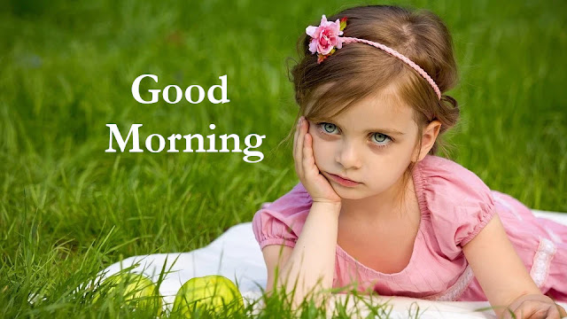 Cute Baby Girl Good Morning