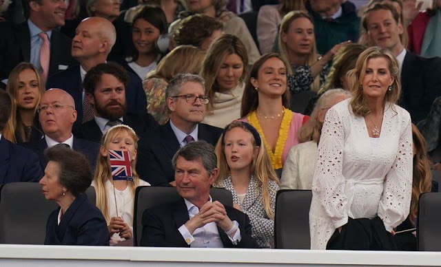 Kate Middleton, Princess Charlotte, Prince George, Lady Louise, Princess Anne, Princess Beatrice, Princess Eugenie and Zara Tindall