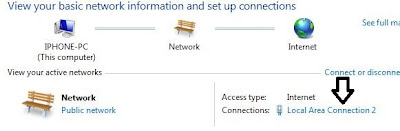 cara sharing internet wifi/modem