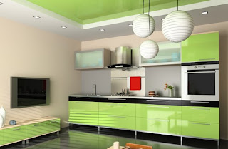 Modern Decoration Green Kitchens Design