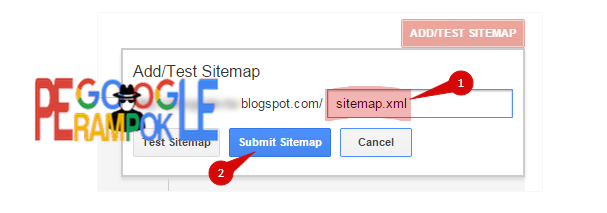 Add sitemap.xml di search console google