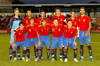 SELECCIÓN DE ESPAÑA SUB 21 - Temporada 2010-11 - De Gea, Domínguez, Canella, Javi Martínez, Azpilicueta y Botía; Bojan, Rubén Pérez, Canales, Mata y Diego Capel - ESPAÑA SUB21 2 (Sergio Canales y Diego Capel) HOLANDA SUB21 1 (Dost) - 02/09/2010 - Campeonato de Europa Sub21, clasificación - Alcoy, Alicante, Campo El Collao