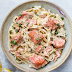 Salmon Pasta with a Creamy Garlic Sauce