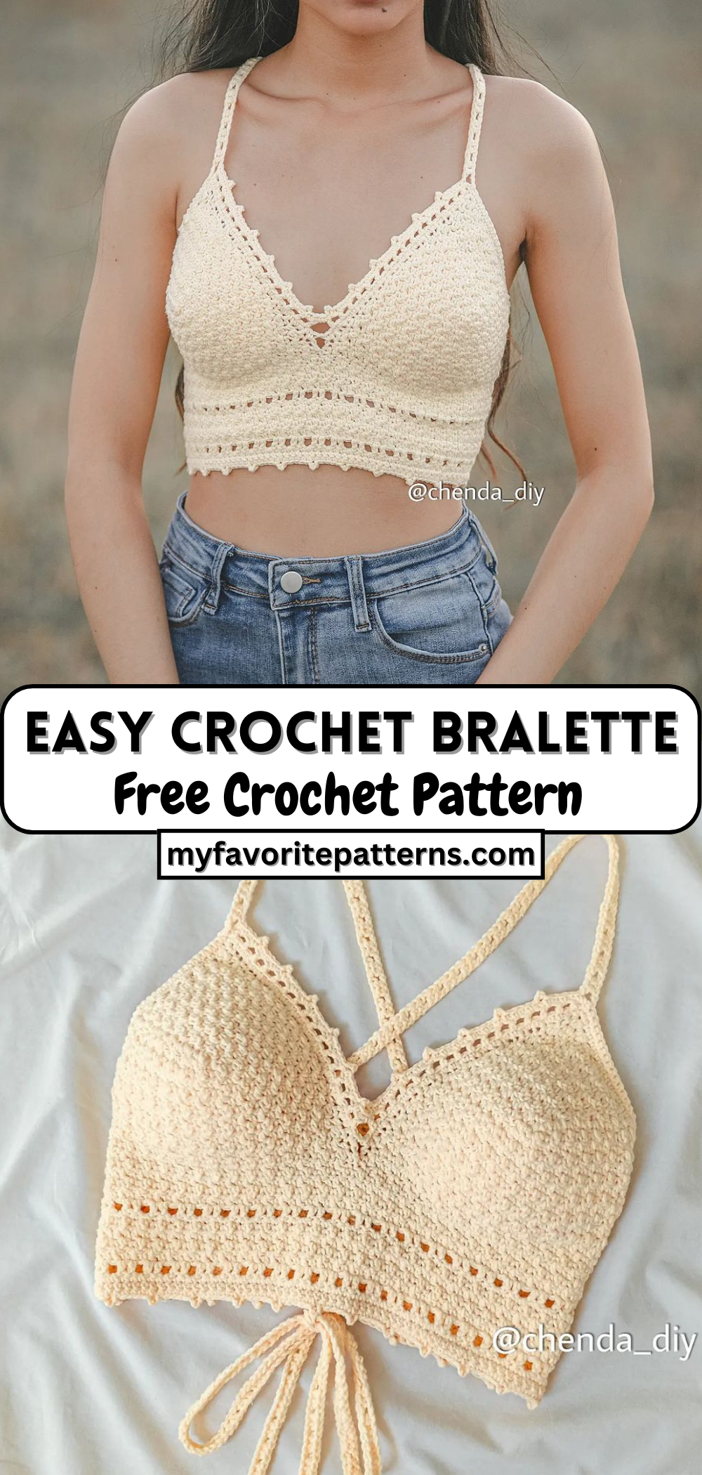 Easy Crochet Bralette Tutorial - Free Crochet Pattern