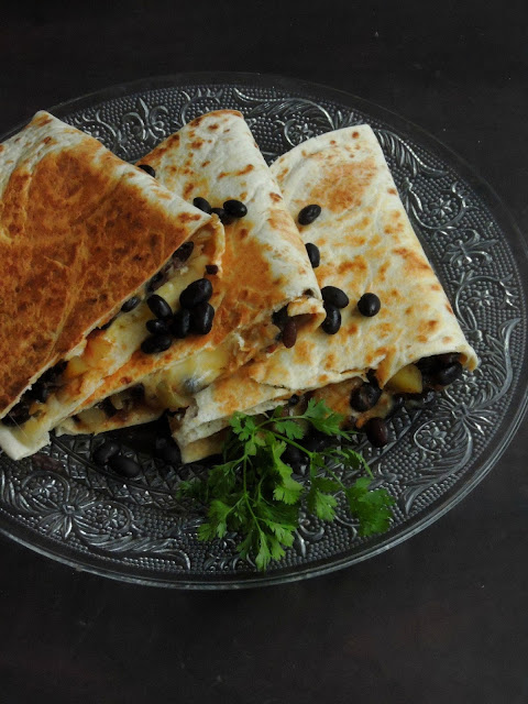 Black beans Potato Quesadillas