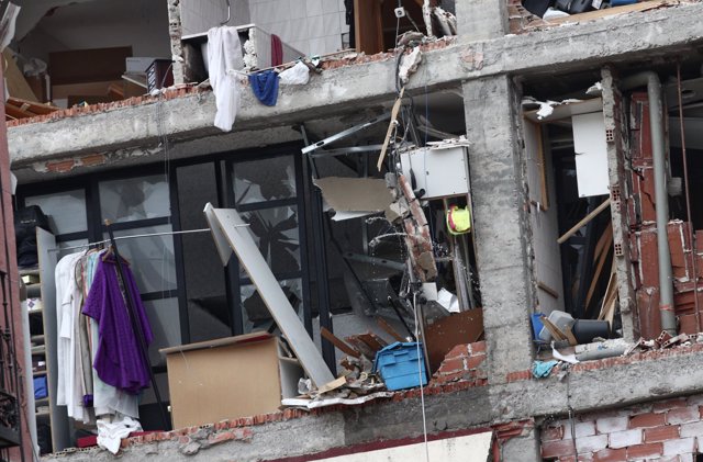 Foto edificio explosion madrid 1