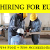 Europe Job Openings in 2019 - Free Food & Free Accommodation 