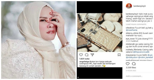 Haah..,Casing HP Angel Lelga yang Hilang Ternyata Harganya Segini !! Netter: Itu Gajiku Selama 2 Tahun Mbak!