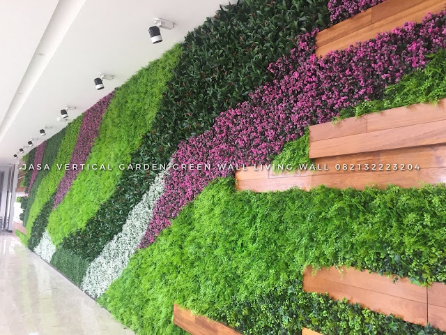 ARTIFICIAL PLANT/ARTIFICIAL FLOWER/VERTICAL GARDEN SINTETIS JASA PEMBUATAN VERTICAL GARDEN SINTETIS Membuat taman vertical garden sintetis adalah solusi terbaik untuk penghijauan vertical garden sintetis dengan menggunakan tanaman palsu atau taman tegak plastik, Taman vertical merupakan salah satu solusi dan alternative bagi siapapun yang ingin halaman rumahnya mempunyai taman Vertical Garden artificial sintetis adalah taman yang dibentuk dan dibuat dengan posisi tegak dan akan terlihat sangat indah