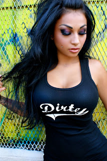 Pretty Girls Love Tattoos Design Dirty Shirty Girls