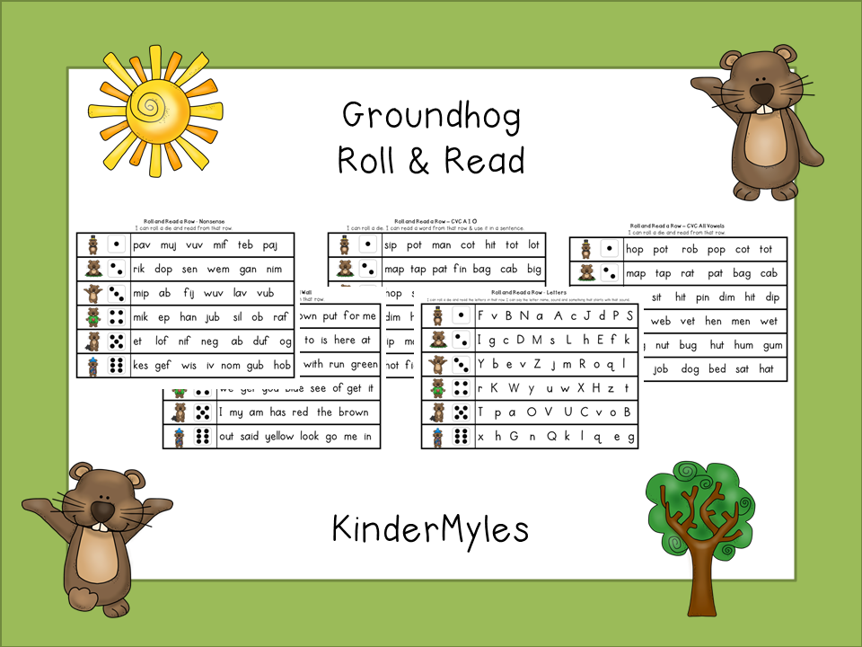 http://www.teacherspayteachers.com/Product/Groundhog-Roll-Read-1075875