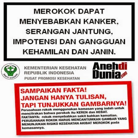 Peringatan Bahaya Merokok Dengan Gambar - Berita Aneh dan 