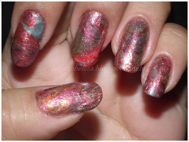 cores para beleza Water Marbled