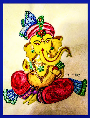 Spainting | Deity | Ganesh | God who removes all negative energy