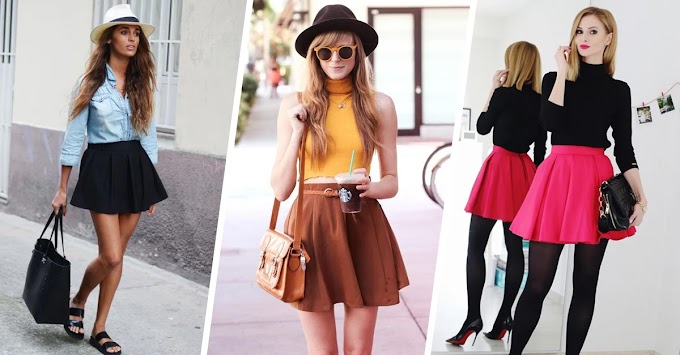 15 Ideas to wear a skater skirt and create a waist ... even if you hardly have