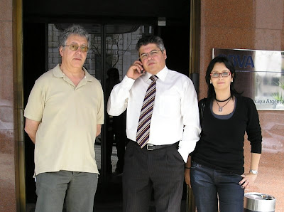 Luciano Luxilde (CIG), João Bonito Comissao (CT) Portugal e Teresa Richard (CIG) Galiza