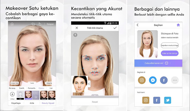 Aplikasi Mempercantik Wajah - Perfect365