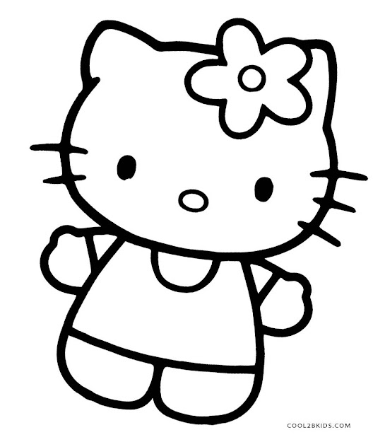 Hello Kitty Coloring Pages