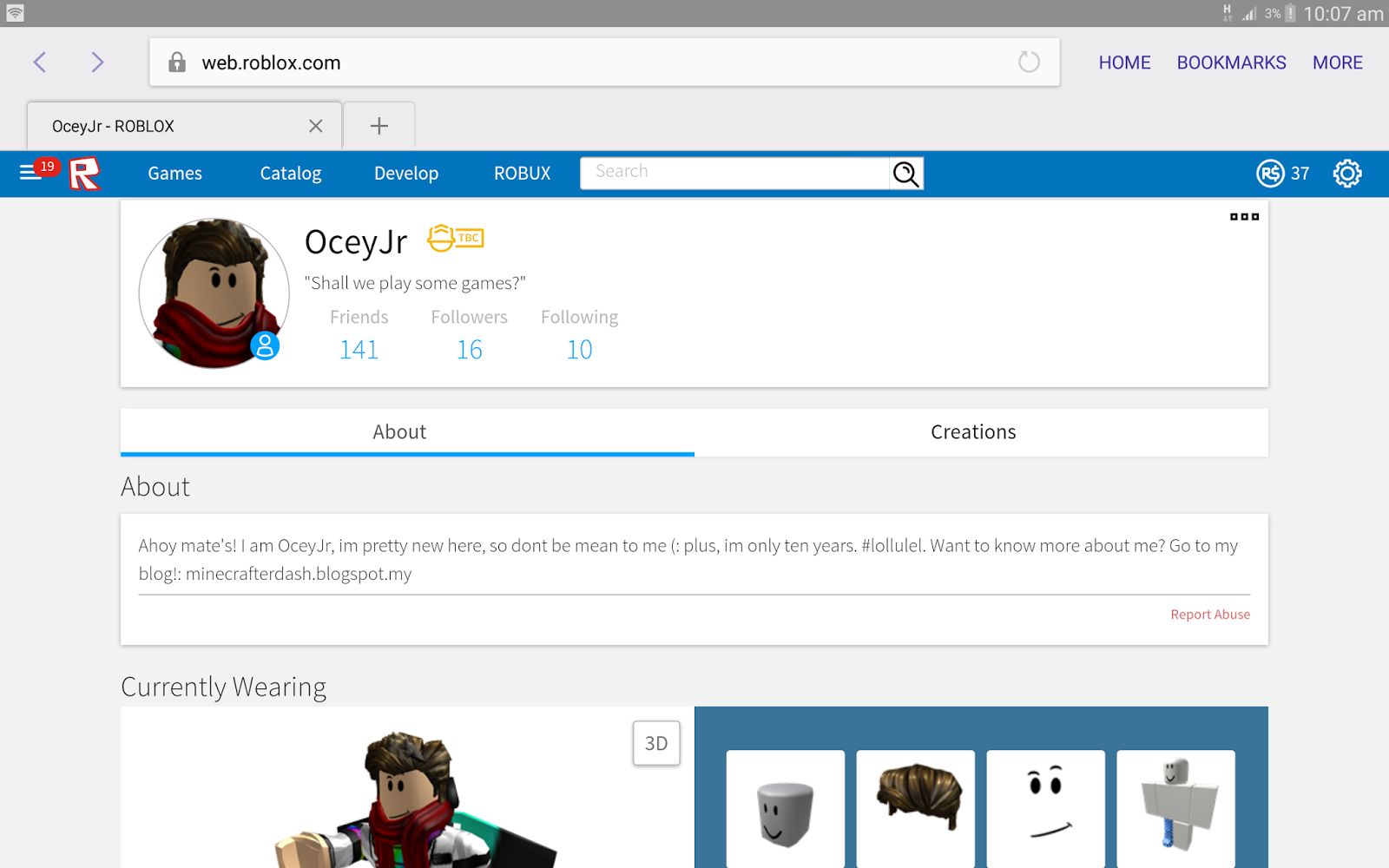 Gamer S Group Roblox Profile - my roblox profile