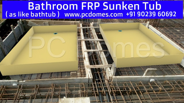 waterproofing bathroom floor after tiling,building leakage repair,dam sheild,Concrete Bathroom Toilet Leakage Waterproofing,Gel Coated Fiberglass Sunken Tub Is the best Waterproofing Solution