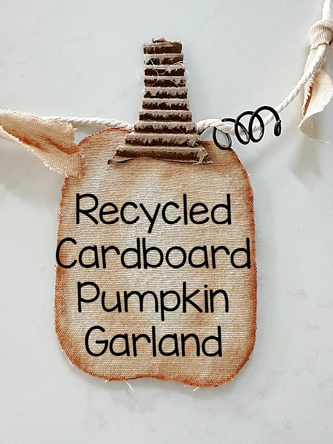 pumpkin garland with overlay