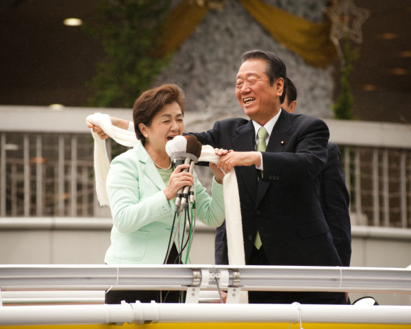 嘉田・小沢初の合同演説