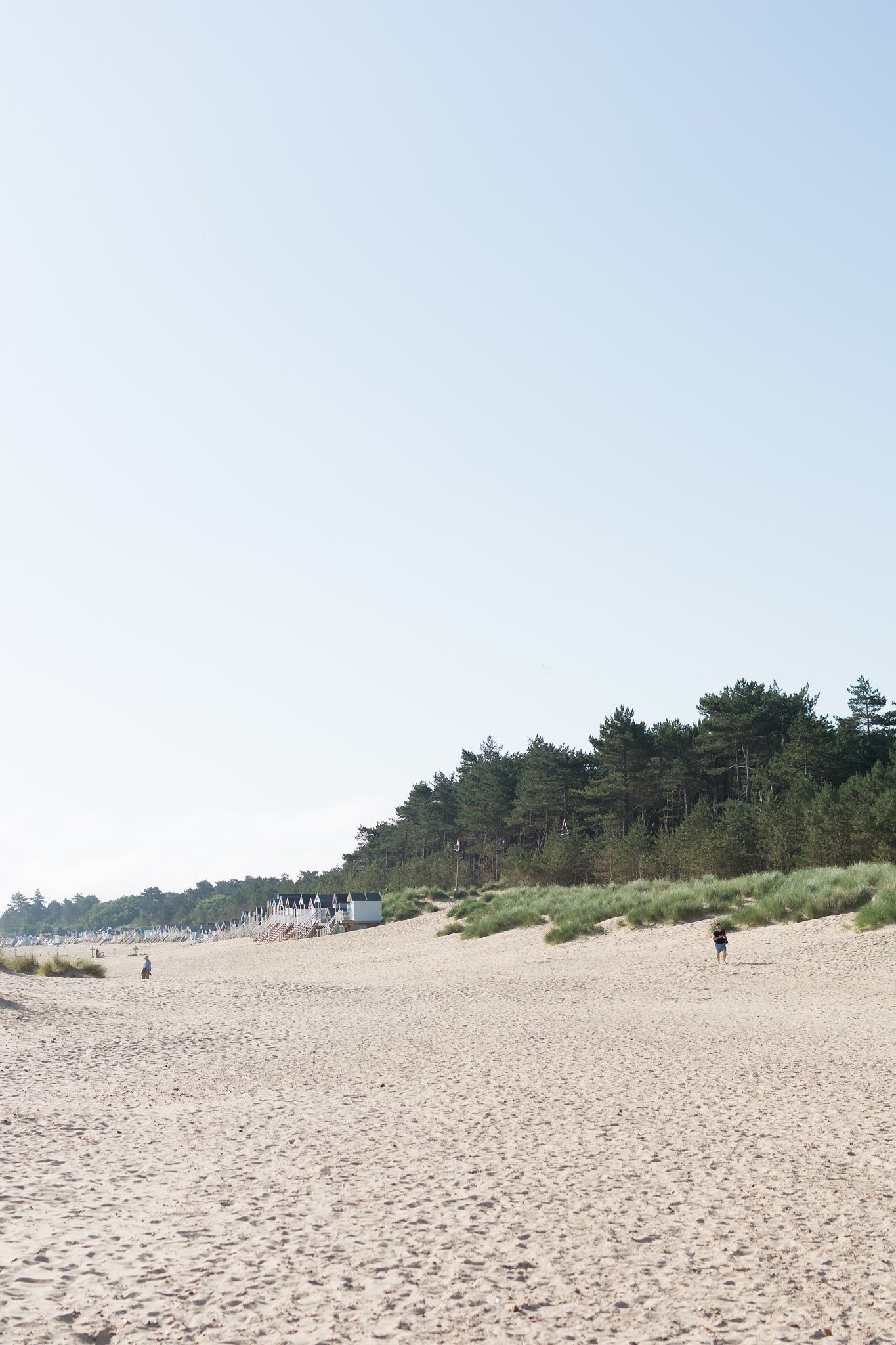 Wells next the sea beach in Norfolk