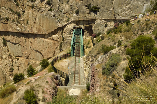 El Caminito del Rey, czyli Szlak Króla. Z prawej skała z lewej przepaść!