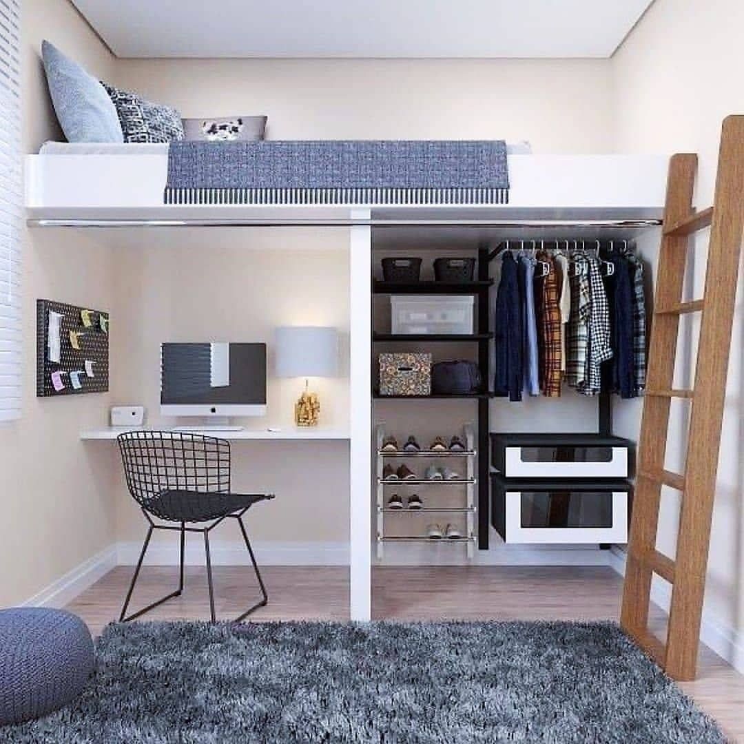 10 Desain Kamar  Tidur Remaja  Minimalis Ukuran 3x3 Simple 