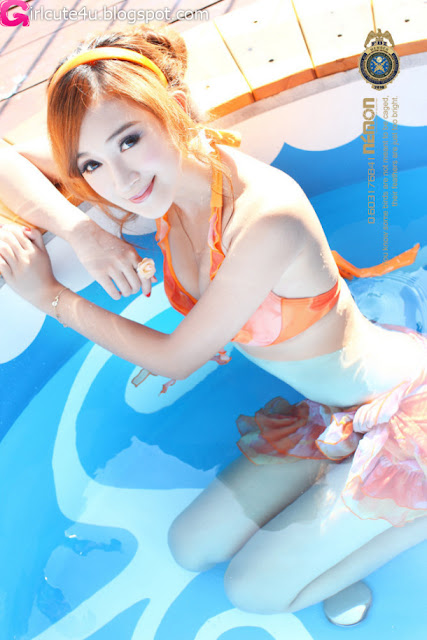 Sun-Xin-Ya-Orange-Bikini-03-very cute asian girl-girlcute4u.blogspot.com