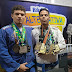 O Jornalista e Radialista Ferreira Santos, entrevista os atletas de artes marciais Miguel e Silvestre