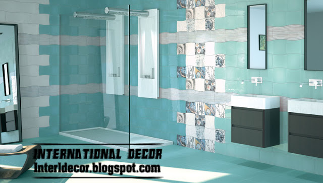 turquoise bathroom wall tiles